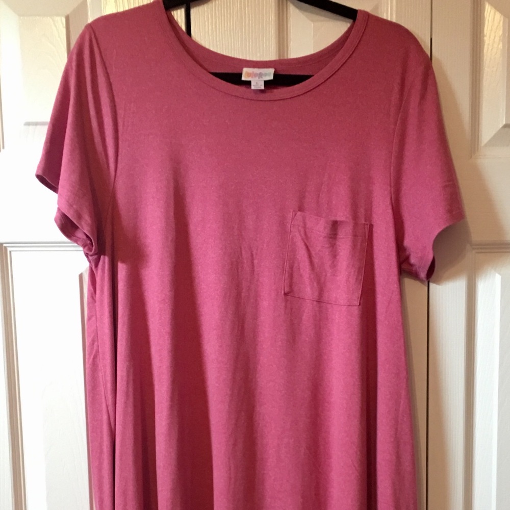 LLR Carly size Large, solid/heathered pink